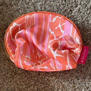 Lilly Pulitzer Orange and Pink Pouch